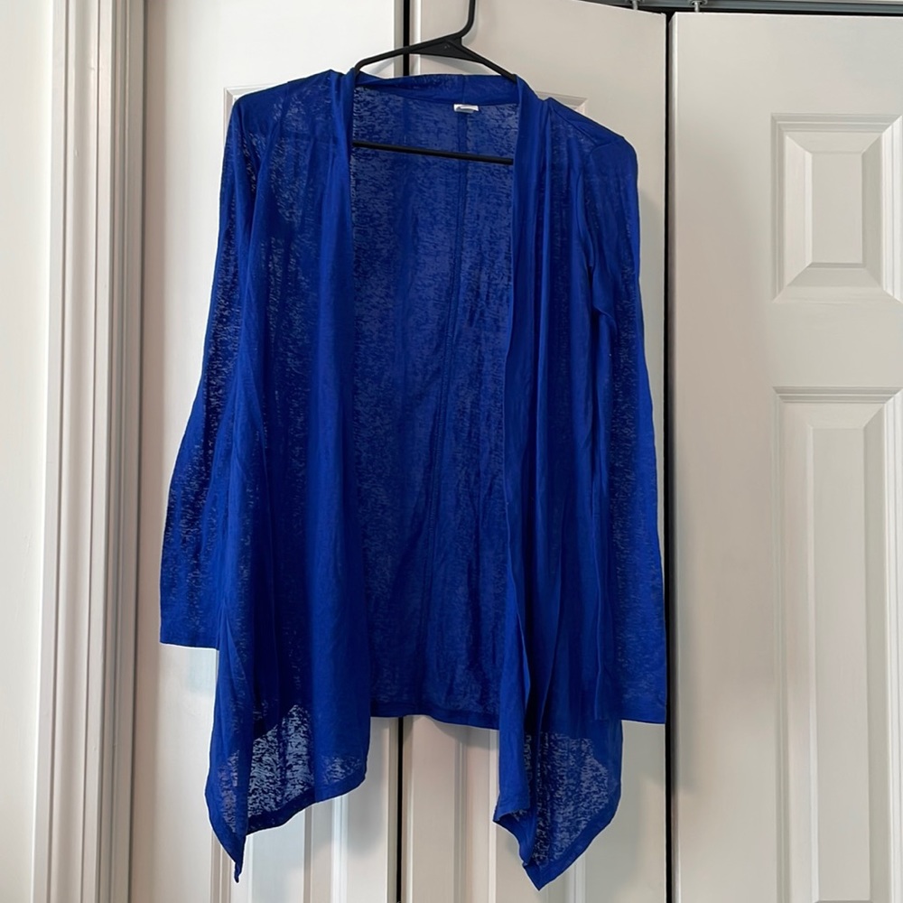 Blue burnout style cardigan from Victoria’s Secret.
